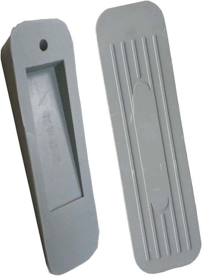 ALP Heavy Duty Non Slip Rubber Door Stoppers with Doors Powerful Gripping Work of Any Surface for Home, Offices, Warehouses & Classrooms Door Bottom Sealing 120mm x 37mm x 20mm (Grey, Pack of 5) - Image 2